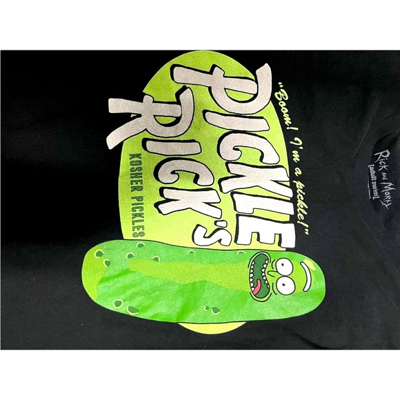 Rick & Morty BOOM I’M A PICKLE! Pickle Rick’s T-Shirt Cartoon Network Size M - Picture 3 of 4